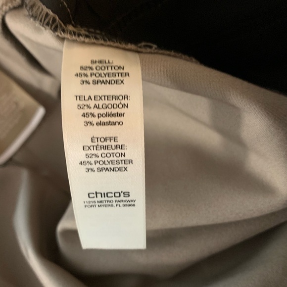 Chico’s Fabulously Slimming Darcy Ankle Pants. Sz L  (Note: Chico’s Size 2). NWT - Picture 12 of 14